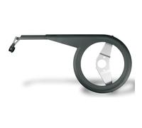 SKS Germany CHAINBOW Black 199MM Garde-chaîne vélo, Accessoire vélo (adapté aux dérailleurs, avec Fonction télescopique, fabriqué en Plastique et Aluminium résistant aux Chocs), Noir