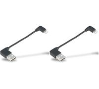 SKS GERMANY COMPIT Kabel pour iPhone Lightning, câble Recharge Court avec fiche coudée (Accessoire pour système COMPIT, pour recharger avec powerbank COM/Unit, Pratique et Discret) Taille Unique Noir