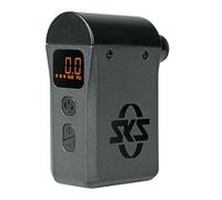 SKS Germany EMP Mini Pompe électrique (Pompe à air sans Fil pour Les déplacements, Pression réglable avec Fonction d'arrêt Automatique, tête de Pompe réversible pour valves SV/AV, câble USB et