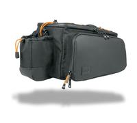 SKS Germany Infinity Urban TRUNKBAG Sacoche de vélo XL (Espace de Rangement Extensible grâce aux Poches latérales, Montage avec Sangles Hypalon, Porte-Bouteille avec élastique, Housse de Pluie