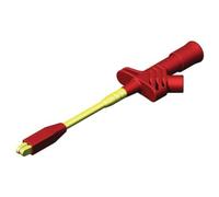 SKS GERMANY Pince de Sécurité Pince Crocodile Électronique CAT III 1000V 20A Rouge 4mm 24g