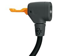 SKS GERMANY Tête de Pompe MV Easy (Tête de Valve optimisée Multi-Valve, avec Levier de Blocage Ergonomique, en Plastique renforcé de Fibres de Verre, Convient aux valves SV, AV & DV), Noir, TU