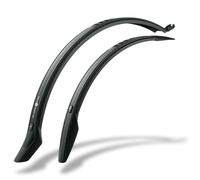 SKS GERMANY Velo 47 Trekking 28" Jeu de Garde-Boue, Garde-Boue vélo (avec Fixation Universelle, Protection optimale Contre Les Projections, en Plastique Haute Performance, pour Les Supports), Noir