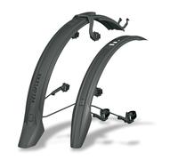 SKS Germany Veloflex Set (55/65/65 29'') Kit Garde-Boue (Protection Anti-éclaboussures pour vélo de Montagne et de Ville, Adaptateur de Cadre réglable, avec Fermetures Velcro et tendeurs en