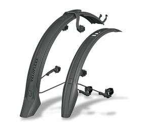 SKS Germany Veloflex Set (55/65/65 29'') Kit Garde-Boue (Protection Anti-éclaboussures pour vélo de Montagne et de Ville, Adaptateur de Cadre réglable, avec Fermetures Velcro et tendeurs en