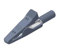 SKS Hirschmann 973584106 MA 1 S Pince crocodile Connecteur 2 mm CAT I Gris
