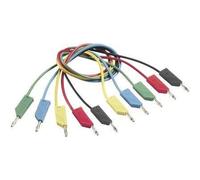 SKS Hirschmann CO MLN 25/1 Cordon de mesure[Banane mâle 4 mm -Banane mâle 4 mm ] 0.25 m jaune