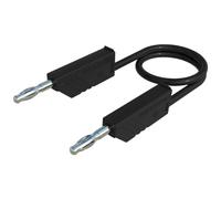 SKS-HIRSCHMANN Cordon de mesure MLN 200/2,5 SW [Banane mâle 4 mm - Banane mâle 4 mm] 2.00 m noir 1 pc(s)