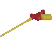 SKS Hirschmann KLEPS 250 rt Pince crocodile de sécurité enfichable 4 mm CAT II 300 V rouge