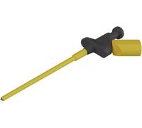 SKS Hirschmann KLEPS 250 sw Pince crocodile de sécurité enfichable 4 mm CAT II 300 V noir