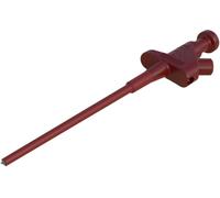 SKS Hirschmann KLEPS 30 rt Pince crocodile fine enfichable 4 mm Ohne Messkategorie rouge