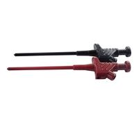 SKS Hirschmann Kleps 30 Set Pince crocodile fine enfichable 4 mm Ohne Messkategorie noir, rouge