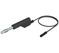 SKS Hirschmann MAL 4-0.64/100-0.25 Cordon de mesure Banane mâle 4 mm femelle 0.64 mm 1.00 m noir 1 pc(s)