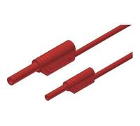 SKS Hirschmann MAL S WS 2-4 100/1 Cordon de mesure de sécurité[Banane mâle 4 mm -Banane mâle 2 mm ] 1 m rouge