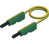 SKS Hirschmann MLB 100/1 V ge/gn Cordon de mesure Banane mâle 4 mm Banane mâle 4 mm 1.00 m jaune, vert 1 pc(s)