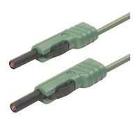 SKS Hirschmann MLB 100/1 V gn Cordon de mesure[Banane mâle 4 mm -Banane mâle 4 mm ] 1 m vert
