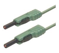 SKS Hirschmann MLB 100/1 V gn Cordon de mesure[Banane mâle 4 mm -Banane mâle 4 mm ] 1 m vert
