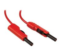 SKS Hirschmann MLB 100/1 V rt Cordon de mesure[Banane mâle 4 mm -Banane mâle 4 mm ] 1 m rouge