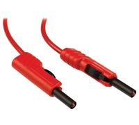 SKS Hirschmann MLB 100/1 V rt Cordon de mesure[Banane mâle 4 mm -Banane mâle 4 mm ] 1 m rouge