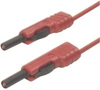 SKS Hirschmann MLB 200/1 V rt Cordon de mesure[Banane mâle 4 mm -Banane mâle 4 mm ] 2 m rouge