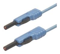 SKS Hirschmann MLB 25/1 V bl Cordon de mesure[Banane mâle 4 mm -Banane mâle 4 mm ] 0.25 m bleu