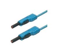 SKS Hirschmann MLB 50/1 V bl Cordon de mesure[Banane mâle 4 mm -Banane mâle 4 mm ] 0.5 m bleu