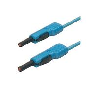 SKS Hirschmann MLB 50/1 V bl Cordon de mesure[Banane mâle 4 mm -Banane mâle 4 mm ] 0.5 m bleu