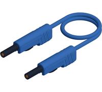 SKS Hirschmann MLB 50/1 V bl Cordon de mesure Banane mâle 4 mm Banane mâle 4 mm 0.50 m bleu 1 pc(s)