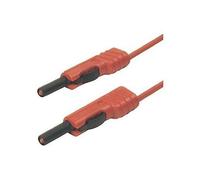 SKS Hirschmann MLB 50/1 V rt Cordon de mesure[Banane mâle 4 mm -Banane mâle 4 mm ] 0.5 m rouge