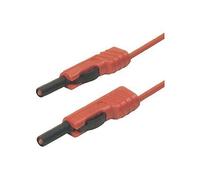 SKS Hirschmann MLB 50/1 V rt Cordon de mesure Banane mâle 4 mm Banane mâle 4 mm 0.50 m rouge 1 pc(s)