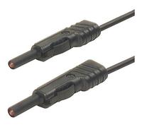 SKS Hirschmann MLB 50/1 V sw Cordon de mesure[Banane mâle 4 mm -Banane mâle 4 mm ] 0.5 m noir