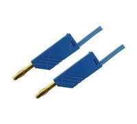 SKS Hirschmann MLN 100/2,5 BL Cordon de mesure[Banane mâle 4 mm -Banane mâle 4 mm ] 1 m bleu
