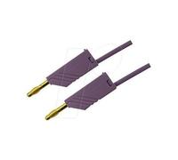 SKS Hirschmann MLN 100/2,5 VI Cordon de mesure[Banane mâle 4 mm -Banane mâle 4 mm ] 1 m violet