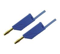 SKS Hirschmann MLN 150/2,5 BL Cordon de mesure[Banane mâle 4 mm -Banane mâle 4 mm ] 1.5 m bleu
