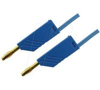 SKS Hirschmann MLN 200/2,5 BL Cordon de mesure[Banane mâle 4 mm -Banane mâle 4 mm ] 2 m bleu