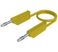 SKS Hirschmann MLN 200/2,5 GE Cordon de mesure Banane mâle 4 mm Banane mâle 4 mm 2.00 m jaune 1 pc(s)