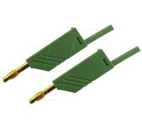SKS Hirschmann MLN 200/2,5 GN Cordon de mesure[Banane mâle 4 mm -Banane mâle 4 mm ] 2 m vert