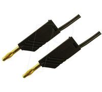 SKS Hirschmann MLN 200/2,5 SW Cordon de mesure[Banane mâle 4 mm -Banane mâle 4 mm ] 2 m noir