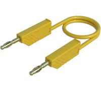 SKS Hirschmann MLN 50/2,5 GE Cordon de mesure Banane mâle 4 mm Banane mâle 4 mm 0.50 m jaune 1 pc(s)