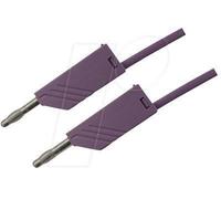 SKS Hirschmann MLN 50/2,5 VI Cordon de mesure[Banane mâle 4 mm -Banane mâle 4 mm ] 0.5 m violet