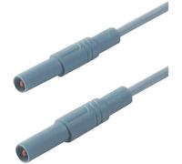 SKS Hirschmann MLS GG 100/2,5 bl Cordon de mesure de sécurité[Banane mâle 4 mm -Banane mâle 4 mm ] 1 m bleu