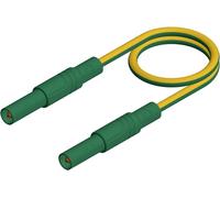 SKS Hirschmann MLS GG 100/2,5 ge/gn Cordon de mesure de sécurité Banane mâle 4 mm Banane mâle 4 mm 1.00 m jaune 1 pc(s)