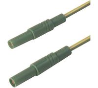 SKS Hirschmann MLS GG 100/2,5 ge/gn Cordon de mesure de sécurité[Banane mâle 4 mm -Banane mâle 4 mm ] 1 m jaune