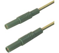 SKS Hirschmann MLS GG 100/2,5 ge/gn Cordon de mesure de sécurité[Banane mâle 4 mm -Banane mâle 4 mm ] 1 m jaune