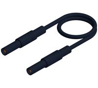 SKS Hirschmann MLS GG 200/1 sw Cordon de mesure de sécurité Banane mâle 4 mm Banane mâle 4 mm 2.00 m noir 1 pc(s)