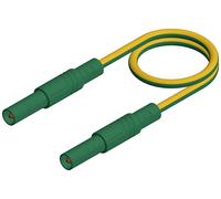 SKS Hirschmann MLS GG 200/2,5 ge/gn Cordon de mesure de sécurité Banane mâle 4 mm Banane mâle 4 mm 2