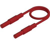 SKS Hirschmann MLS GG 50/2,5 rt Cordon de mesure de sécurité Banane mâle 4 mm Banane mâle 4 mm 0.50 m rouge 1 pc(s)