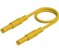 SKS Hirschmann MLS SIL GG 100/1 Cordon de mesure de sécurité Banane mâle 4 mm Banane mâle 4 mm 1.00 m jaune 1 pc(s)