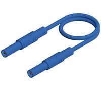 SKS Hirschmann MLS SIL GG 200/1 Cordon de mesure de sécurité Banane mâle 4 mm Banane mâle 4 mm 2.00 m bleu 1 pc(s)