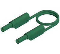 SKS Hirschmann MLS SIL WS 100/1 Cordon de mesure de sécurité Banane mâle 4 mm Banane mâle 4 mm 1.00 m vert 1 pc(s)